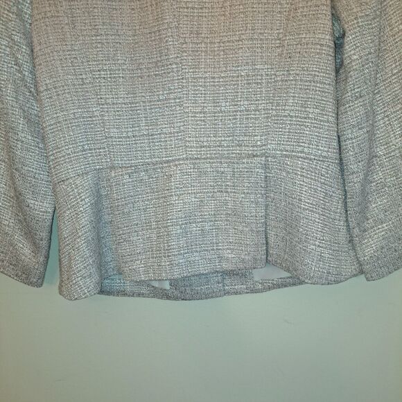 The Limited Blazer Women's Size Medium Tweed Peplum Herringbone Jacket New - Picture 7 of 7